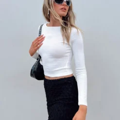 Princess Polly Mareeba Long Sleeve Top Ivory