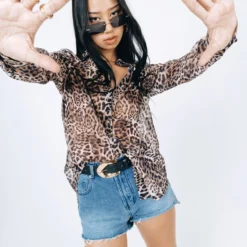 Princess Polly Hayden Shirt Leopard