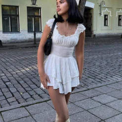 The Love Galore Romper White Lower Impact