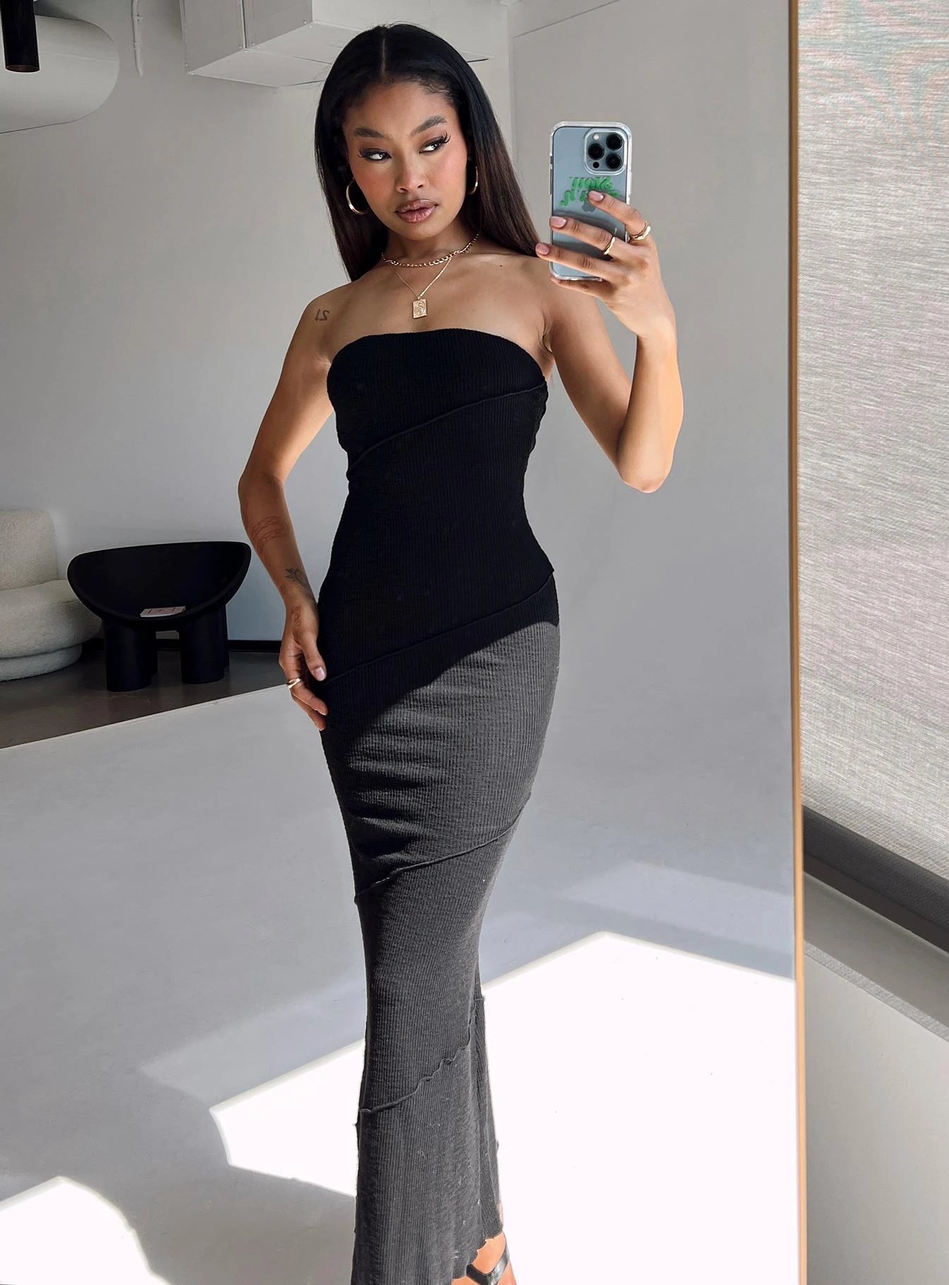 Princess Polly Oscar Midi Dress Black 3 Princess Polly Oscar Midi Dress Black