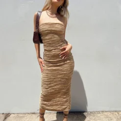 Princess Polly Cecile Maxi Skirt Beige