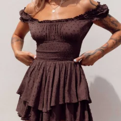 The Love Galore Romper Brown