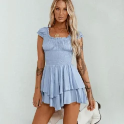 The Love Galore Romper Blue