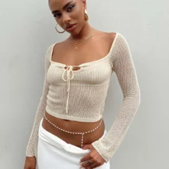 Princess Polly Tyren Top Bone