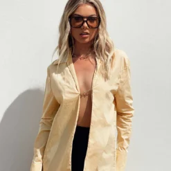 Barely There Shirt Camel