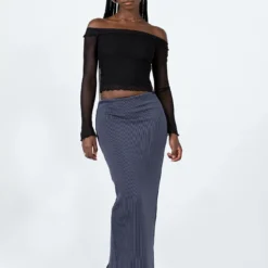 Princess Polly Salte Maxi Skirt Slate