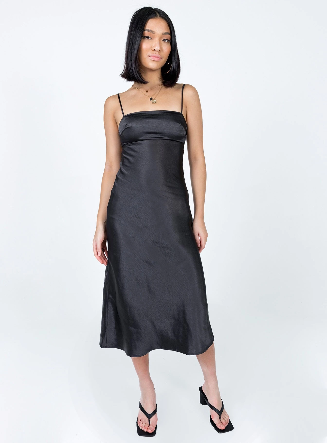 Princess Polly Joseph Midi Dress Black 3 Princess Polly Joseph Midi Dress Black