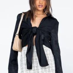 Princess Polly Everleigh Long Sleeve Top Black