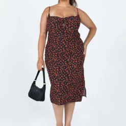 Noda Midi Dress Black Curve -Cheap Clothifyx Store 1 modelinfo Miccy US14 c0154c3c 42c0 4c75 b8e2 a79f564eef49