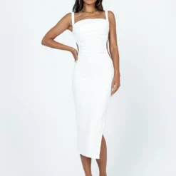 Princess Polly Lainey Midi Dress White 9 Princess Polly Lainey Midi Dress White -Cheap Clothifyx Store 1 modelinfo Vivien us4 abd3df01 1867 46cd bdc1 b396585d9bec