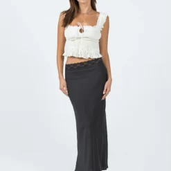 Princess Polly The Charmaine Maxi Skirt Black