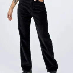 Princess Polly Kalinda Jeans Black Cord