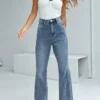 Princess Polly Chandra Flare Jeans Mid Wash Denim 1 Princess Polly Chandra Flare Jeans Mid Wash Denim -Cheap Clothifyx Store 1 modelinfo elise us2 6c33231b 4a3b 4ccd 9b75 d56fb67ea9fe