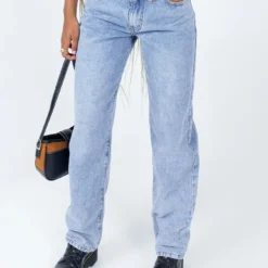 Princess Polly Stunner Low Rise Light Wash Jeans Denim