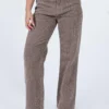 Princess Polly Maeve Denim Loose Fit Jeans Brown -Cheap Clothifyx Store 1 modelinfo mikayla us6 2
