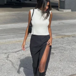 Princess Polly Mabel Midi Skirt Black