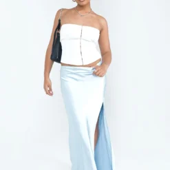 Princess Polly Don't Belong Maxi Skirt Blue