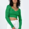 Princess Polly Sarley Long Sleeve Top Green