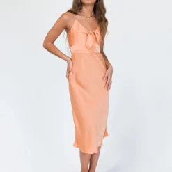 Princess Polly Sunset Breeze Midi Dress Orange