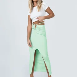 Princess Polly True Intentions Maxi Skirt Sage