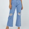 Princess Polly Cece Hammer Wide Leg Knee Rip Jeans Mid Wash Denim -Cheap Clothifyx Store 1 4e69ad96 f714 4358 a1d2 da3354aaa99e
