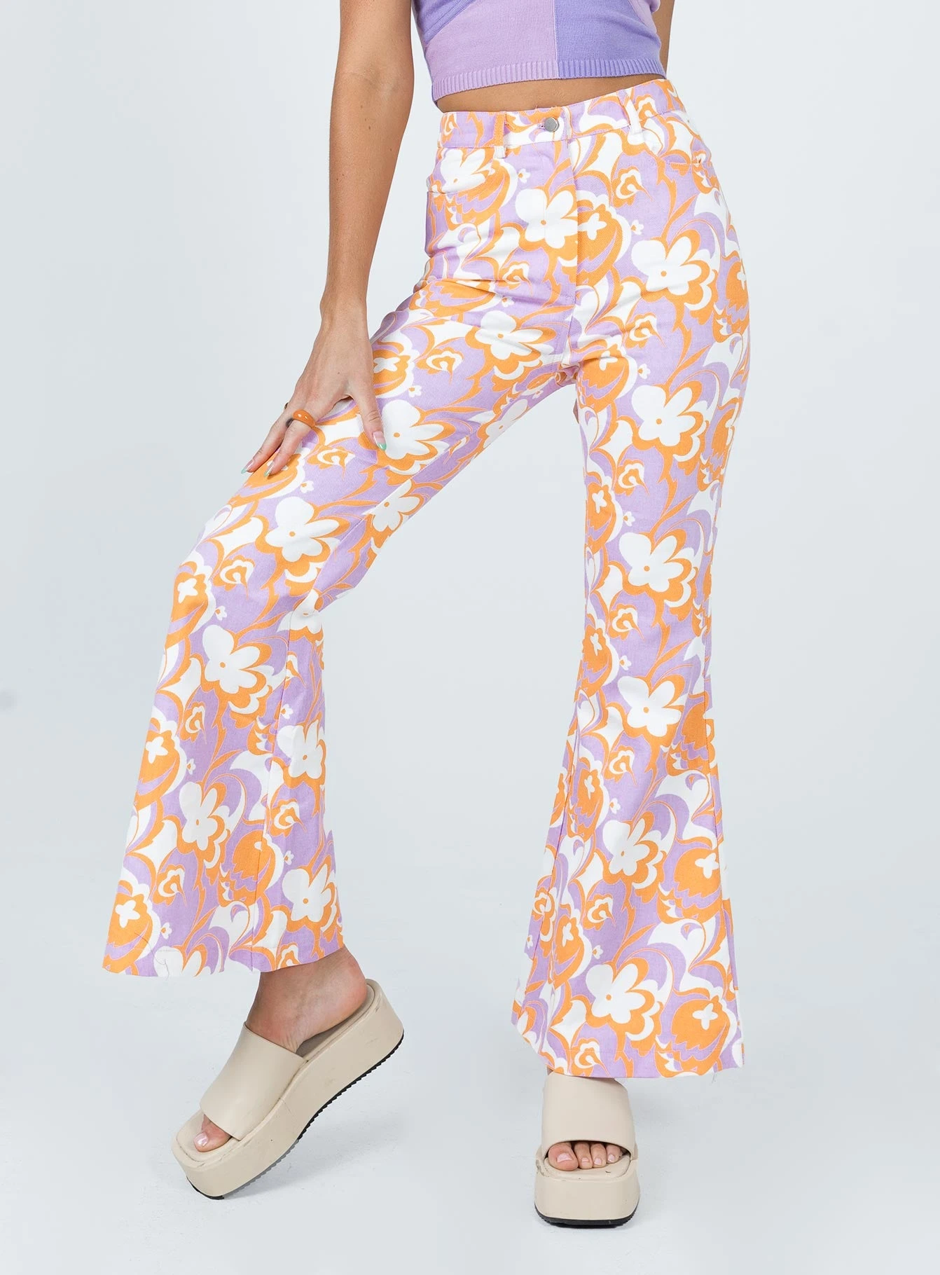 Princess Polly Jasmina Denim Jeans Pink 4 Princess Polly Jasmina Denim Jeans Pink - Image 2