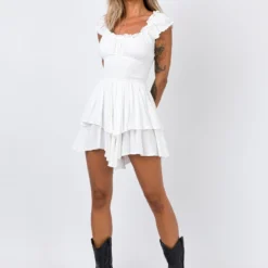 The Love Galore Romper White Lower Impact 14 The Love Galore Romper White Lower Impact -Cheap Clothifyx Store 2 modelinfo cathlin us2 82566ed5 c557 4153 9cfe 42e2c4c57639
