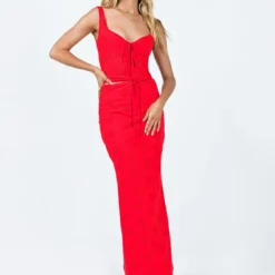 Princess Polly Flowerfields Maxi Skirt Red 10 Princess Polly Flowerfields Maxi Skirt Red -Cheap Clothifyx Store 2 modelinfo elly us2 5106ce98 d57e 4d35 acaa 8e3e291f59fd