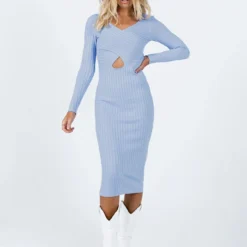 Princess Polly Carlia Midi Dress Blue -Cheap Clothifyx Store 2 modelinfo emma us2 d054be0f 35c5 4adb 964d e0a03b09412d