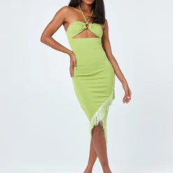 Princess Polly Tropicana Midi Dress Green -Cheap Clothifyx Store 2 modelinfo kiele us2 b17e59cb a921 4316 9417 4c8bd1d7aac3