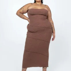 Oscar Midi Dress Brown Curve 10 Oscar Midi Dress Brown Curve -Cheap Clothifyx Store 2 modelinfo lovisa us18 3e0ac8d1 0b51 48ba aa39 0ea96d0b3f17