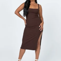 Princess Polly Esme Midi Dress Chocolate 11 Princess Polly Esme Midi Dress Chocolate -Cheap Clothifyx Store 2 modelinfo rheanna us6 f83fb36b ca60 45b9 9df3 2ac42dde0fe8