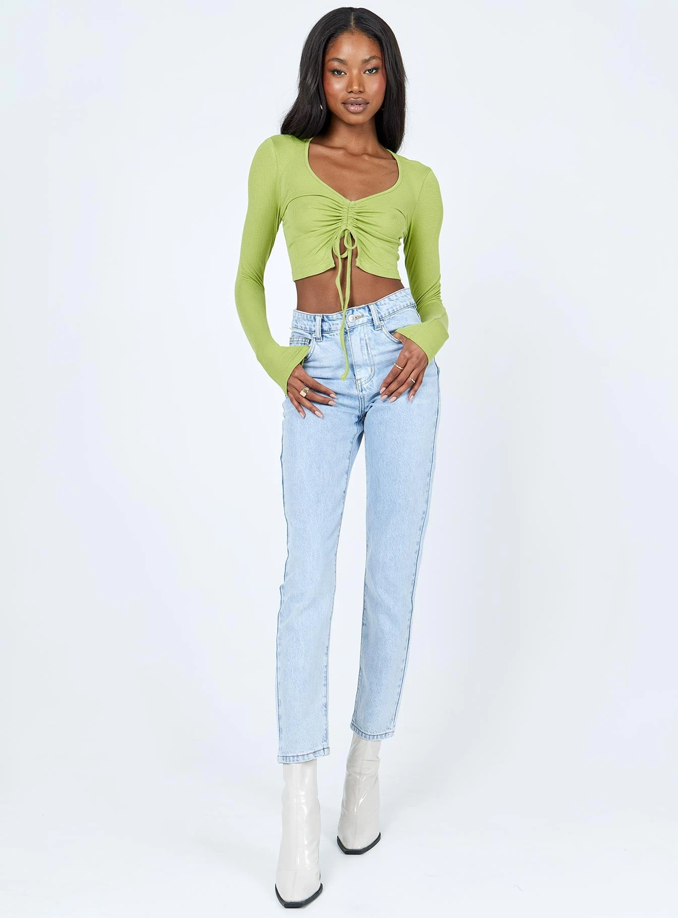 Princess Polly Taranto Skinny Denim Jeans 4 Princess Polly Taranto Skinny Denim Jeans - Image 2