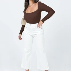 Princess Polly Charlotte Bodysuit Brown -Cheap Clothifyx Store 2 203