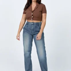 Princess Polly Isabelle Straight Leg Denim Jeans -Cheap Clothifyx Store 2 f4c869df 975c 445c 8189 fece28cea05c