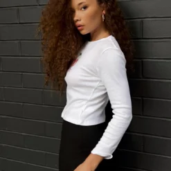 Princess Polly Betty Boop Cherry Girl Long Sleeve Top White -Cheap Clothifyx Store 3 modelinfo Ashley us2 7b41d8d4 be60 489a 9c26 635c49c21162