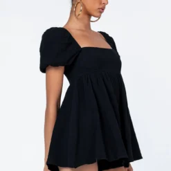 Princess Polly Lorna Romper Black -Cheap Clothifyx Store 3 modelinfo bella us2 2bb4f7cd 6777 4054 a3da a630992fd4ef