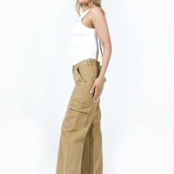 Princess Polly Dust Dancing Cargo Pant Camel -Cheap Clothifyx Store 3 modelinfo chloe us2 fb0f879e bfad 4b17 8748 13566706a318