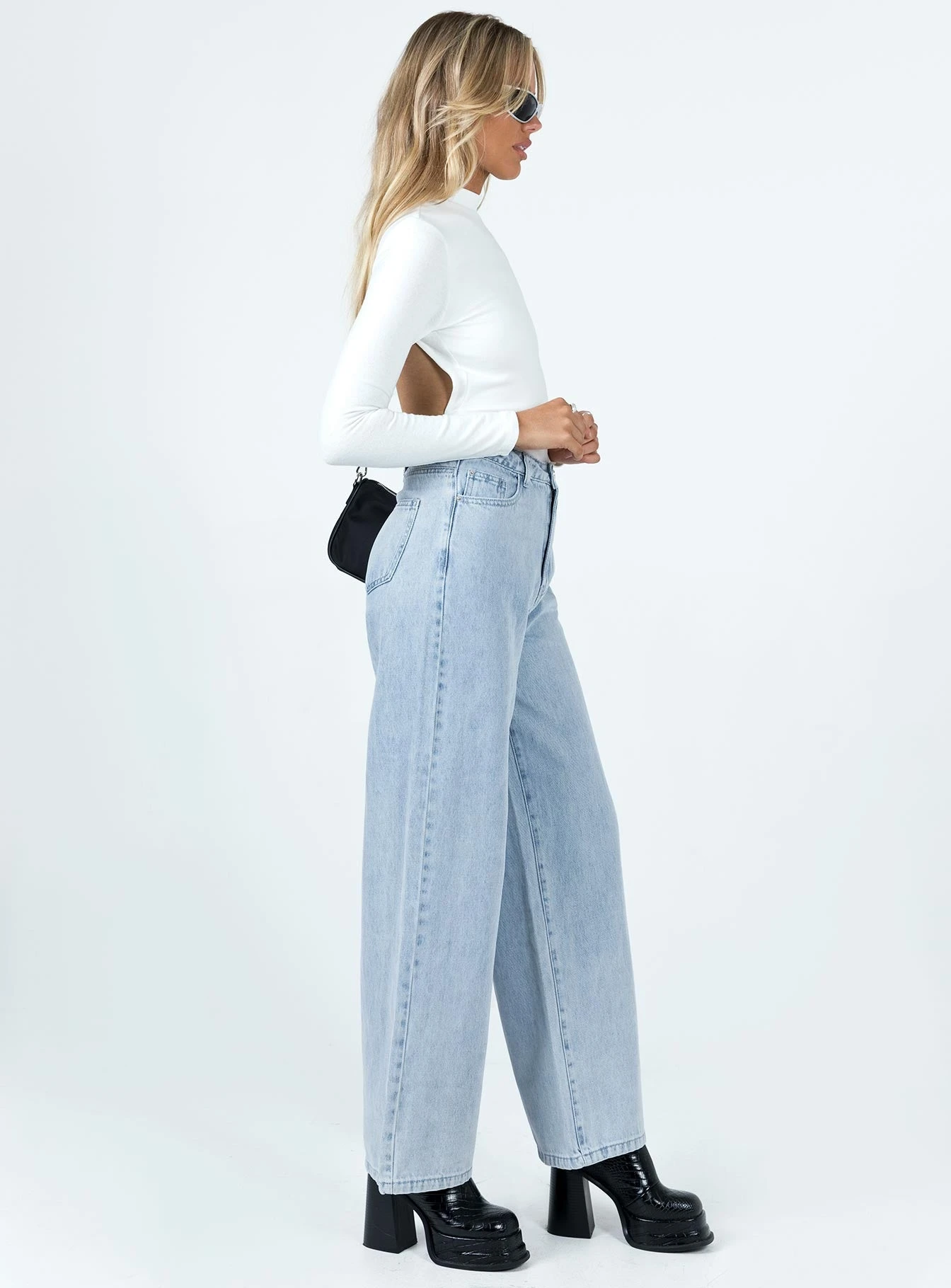 Princess Polly Willoby Wide Leg Jean Denim 6 Princess Polly Willoby Wide Leg Jean Denim - Image 4
