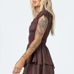 The Love Galore Romper Brown -Cheap Clothifyx Store 3 modelinfo emma leigh us4 684154fc 95fd 4ed8 a81b 63c5be4d1852