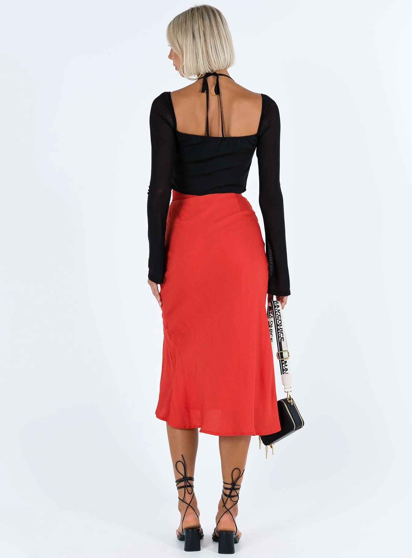 Princess Polly Mabel Midi Skirt Red 7 Princess Polly Mabel Midi Skirt Red - Image 5