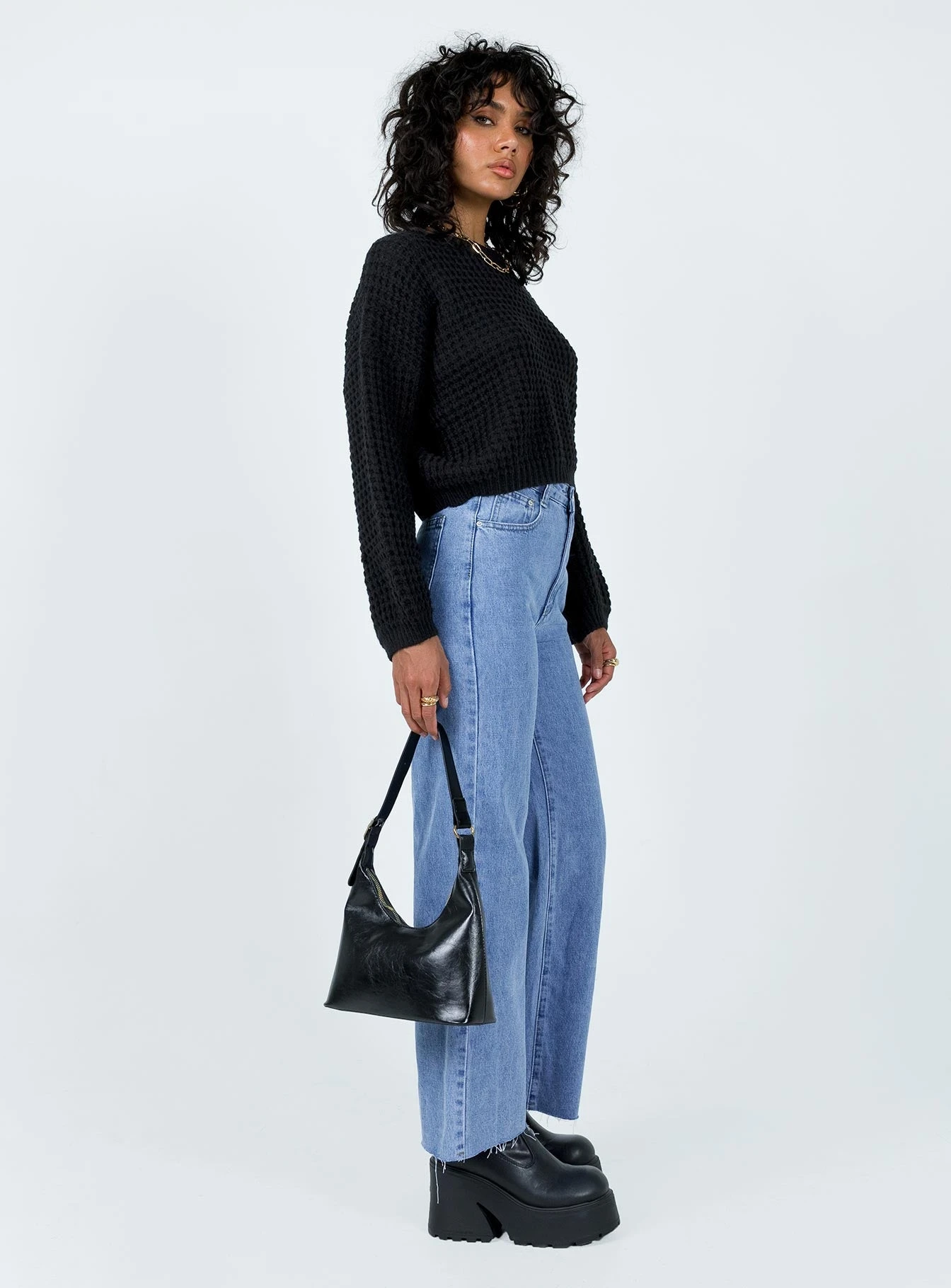 Princess Polly Boundless Denim Jeans Mid Wash 5 Princess Polly Boundless Denim Jeans Mid Wash - Image 3