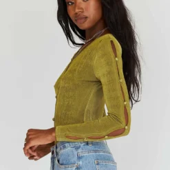 Princess Polly Gianna Long Sleeve Bodysuit Green 8 Princess Polly Gianna Long Sleeve Bodysuit Green -Cheap Clothifyx Store 3 25468803 901c 4a94 a473 8bc2da16c58a