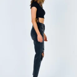 Princess Polly Erissa Knee Rip Jeans Washed Black Denim 10 Princess Polly Erissa Knee Rip Jeans Washed Black Denim -Cheap Clothifyx Store 3 8f757333 6170 4606 8545 69a989344a12