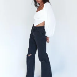 Princess Polly Londyn Denim Jeans Black -Cheap Clothifyx Store 3 c9d7114d d268 468a b248 d10332fdb881