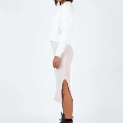 Princess Polly Zanna Midi Skirt Nude Pink -Cheap Clothifyx Store 3 d7d73757 7d6e 483b 954d 6ea380a40734