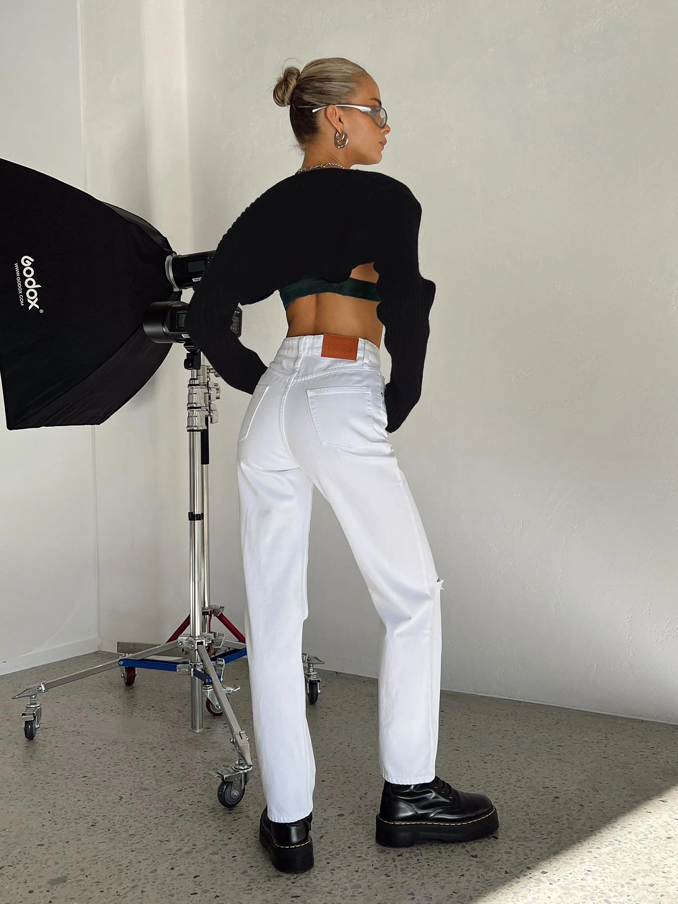 Princess Polly Holland Jeans White 6 Princess Polly Holland Jeans White - Image 4