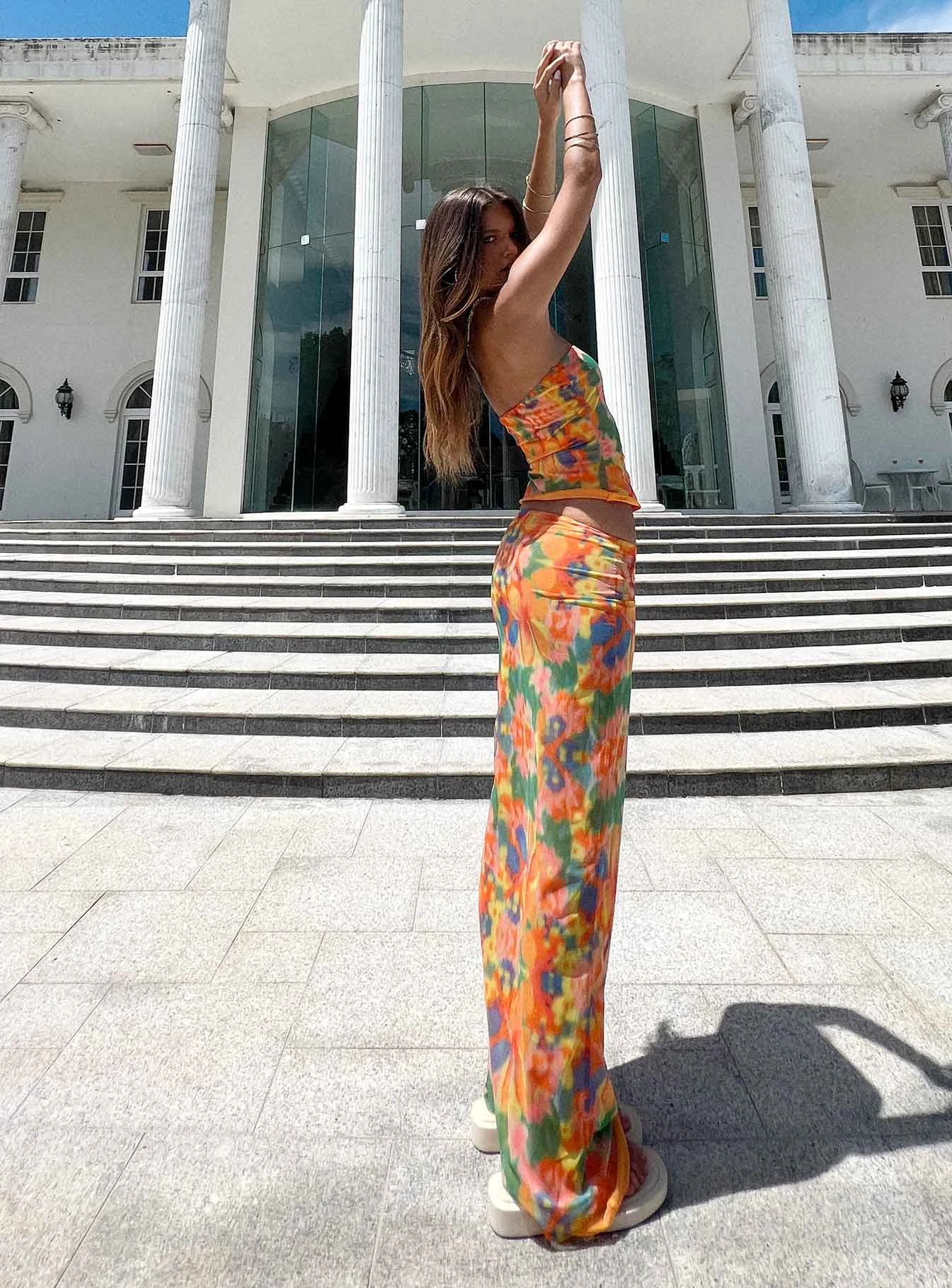 Hillcrest Floral Maxi Skirt Multi 6 Hillcrest Floral Maxi Skirt Multi - Image 4