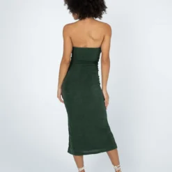 Princess Polly Callie Strapless Midi Dress Green -Cheap Clothifyx Store 4 modelinfo Jamea US4. b3acd144 d76f 4097 be73 ad0078af1d37