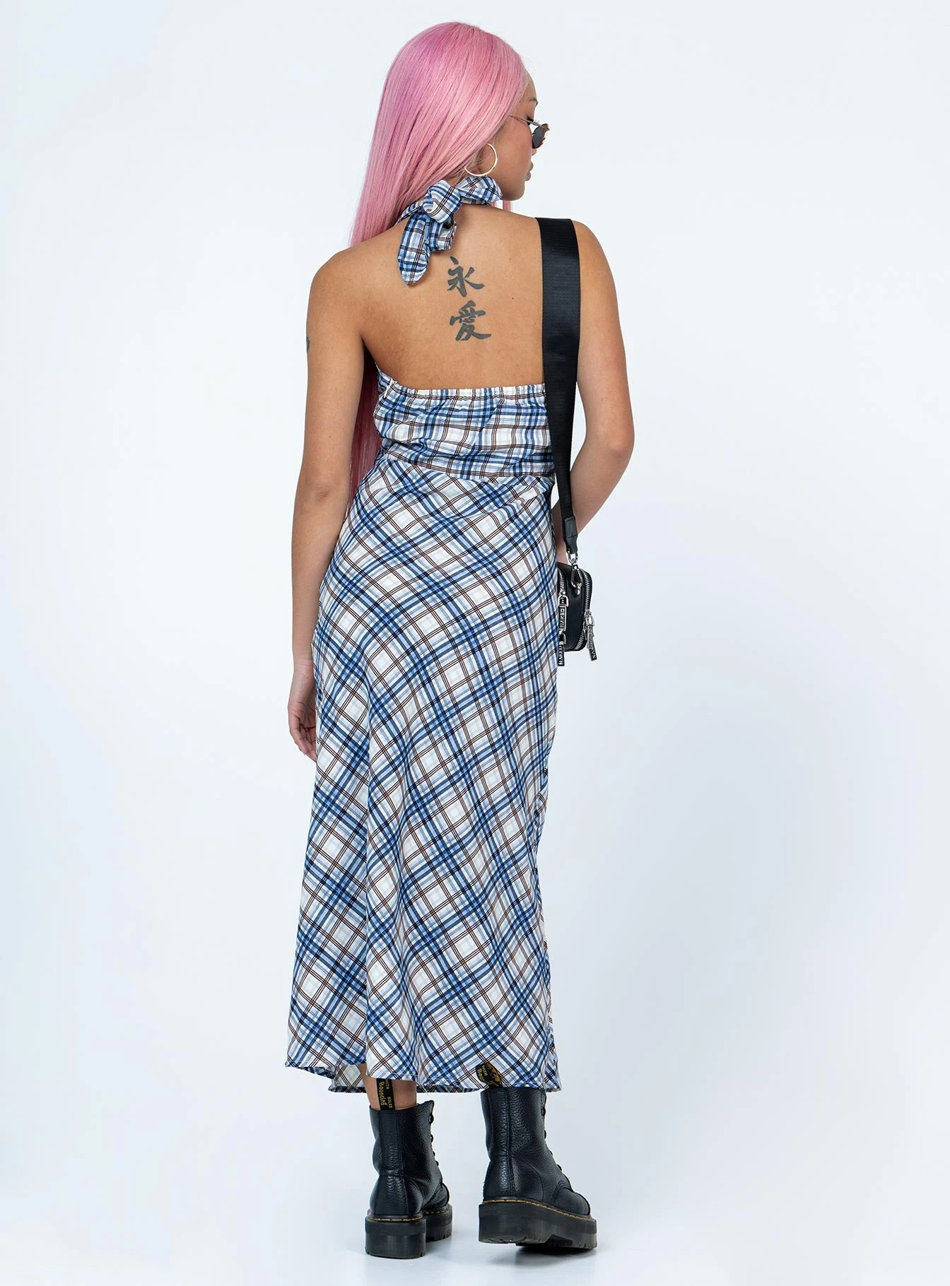 Princess Polly Kennedy Midi Dress Blue / White 6 Princess Polly Kennedy Midi Dress Blue / White - Image 4